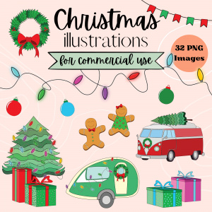 Christmas Color Illustrations Pack