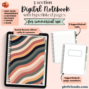 3 Section Digital Notebook