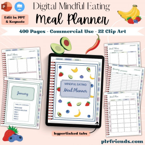 Mindful Eating Digital Meal Planner