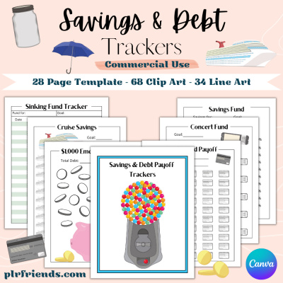 Savings & Debt Payoff Trackers
